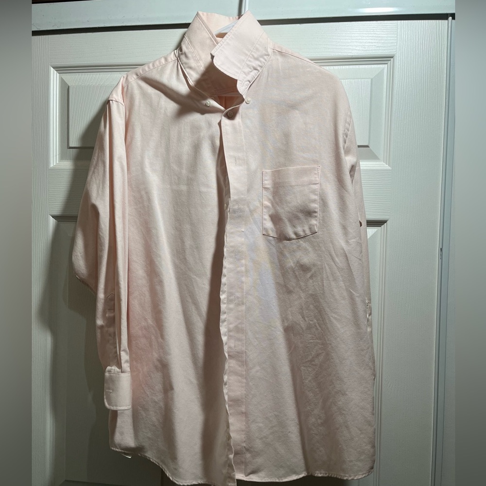 Light pink mens vintage dress shirt
